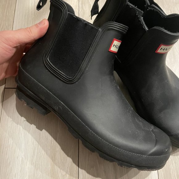Hunter Boots - Black Male - 9.5 - Picture 1 of 4